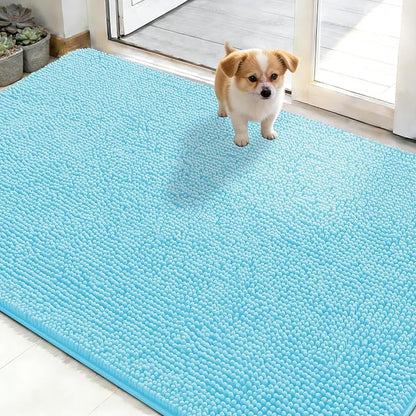 OLANLY Dog Door Mat for Muddy Paws 50x30, Super Absorbent Chenille Mud Mat | by OLANLY