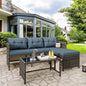 Vongrasig 3 Pieces Patio Furniture Sets, All-Weather Wicker Outdoor Sofa Couch by Vongrasig
