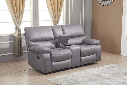 Betsy Furniture Microfiber Reclining Sofa Couch Set Living Room Set 8007 - Image 4