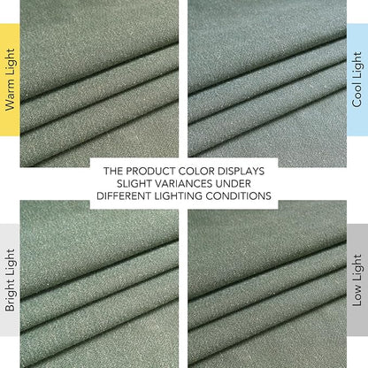 NICETOWN Linen Forest Green Curtains 96 inches Long, Grommet Privacy Assured - Image 7