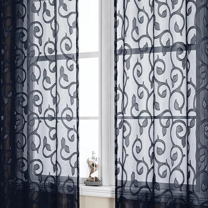 Furman Sheer Curtains 84 inches Long by OWENIE