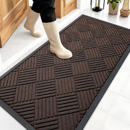 OLANLY Front Door Mat Outside Entrance 47x23, Waterproof Heavy-Duty Doormat | by OLANLY