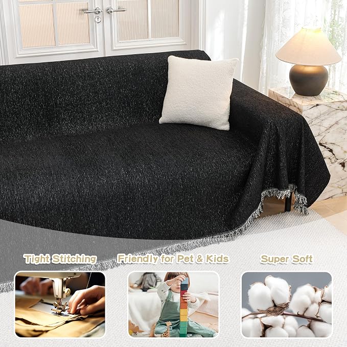 MYSKY HOME Couch Cover for Dogs Washable Couch Covers Couch Covers for Sofa - Image 2