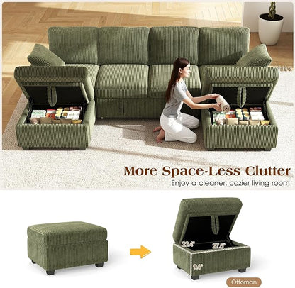 Ihanherry 6-Seater Large Sectional Sofa Bed - Image 5