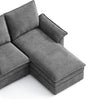 LINSY HOME Chaise Modular for Sectional Sofa, Cloud Sofa Lounge by LINSYHOME