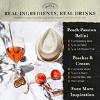 Liquid Alchemist Peach Syrup for Drinks - Real Ingredients Make the Perfect Summer Cocktail or Margarita Mix - Our Peach Flavoring Syrup is Non-GMO & Vegan (25 oz)