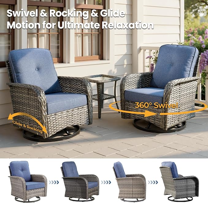 Weaxty 8 Pieces Outdoor Patio Furniture Sets - Image 3