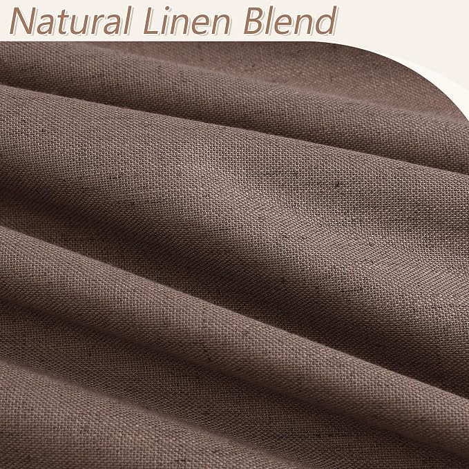 100% Blackout Curtains 120 Inch Length 2 Panels Set - Image 3