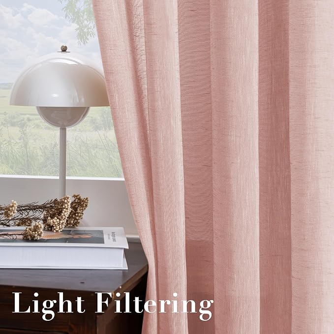 H.VERSAILTEX Linen Curtains Flax Linen Blended Curtain Panels - Image 5