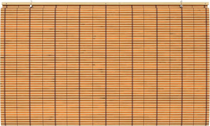 Red Lantern Burnt Bamboo Cordless Window Shade - Image 6