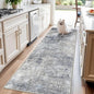 3x8 Washable Hallway Runner – Non-Slip Abstract Modern Neutral Wide Carpet by BYYVOORugsforYourHome