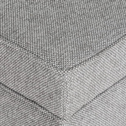Adeco 17 Inch Square Linen Storage Ottoman - Image 5
