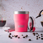 Beast 10 oz Tumbler Stainless Steel Vacuum Insulated Coffee Ice Cup Double Wall Travel Flask (Cupcake Pink)