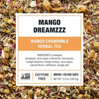 Tiesta Tea - Mango Dreamzzz Chamomile Loose Leaf Herbal Tea, Relaxing Chamomile & Lemongrass Blend, Caffeine-Free, Brew Hot or Iced, Makes Up to 200 Cups, Resealable Bulk Pouch, 12 Ounce