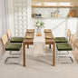 Zesthouse Mid Century Modern Dining Chairs Set of 4, Natural Rattan Dining by Zesthouse