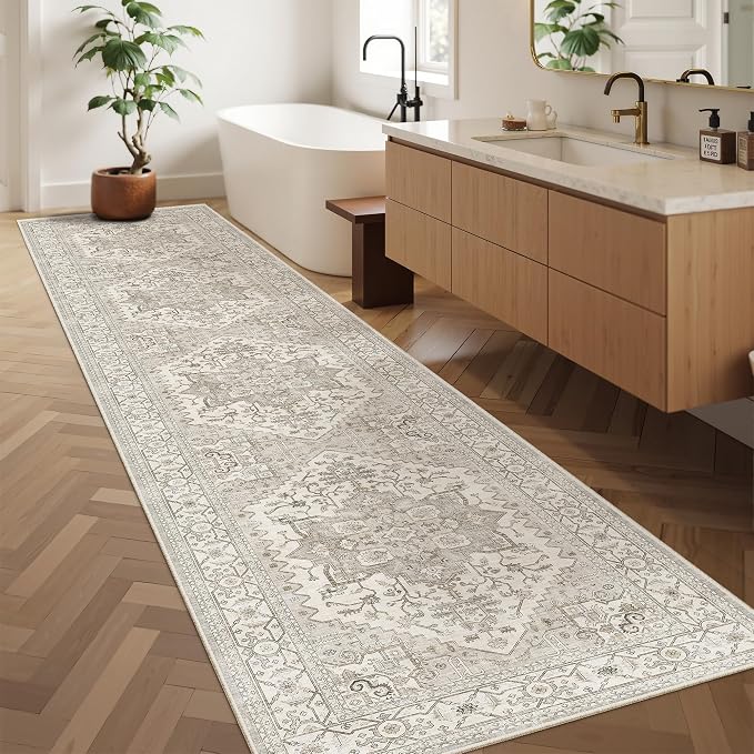 Madane Hallway Runner Rug 2'6''x12' Kitchen Runners Vintage, Entryway and - Image 3