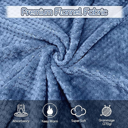 4 Pack Fleece Throw Blankets 50x60 Inches – 270 GSM Ultra Soft Flannel - Image 5