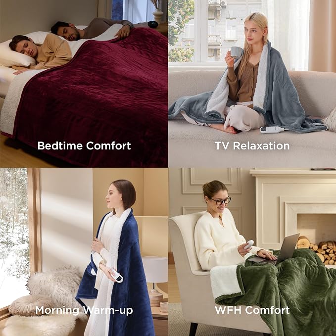 Bedsure Heated Blanket Full Size, Electric Blanket - Image 7