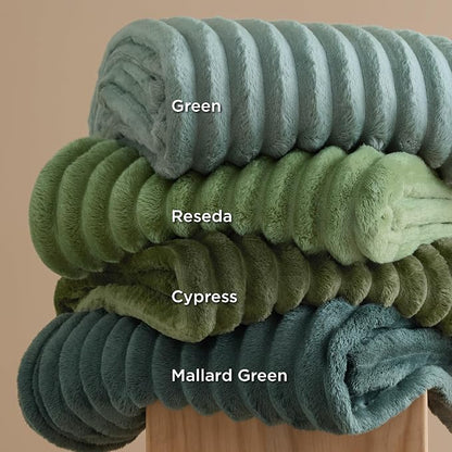 Bedsure Soft Twin Blanket for Bed Decor Gifts Reseda Green 60"x80" | Birthday - Image 7
