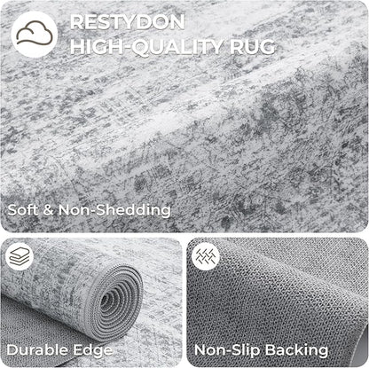 4x6 Area Rug for Entryway, Washable Kitchen Rug, Living Room, Dining Room - Image 7