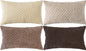 Set of 4 Beige Brown Coffee Decorative Throw Pillow Covers 12x20 Inch Corduroy by Cozoomy