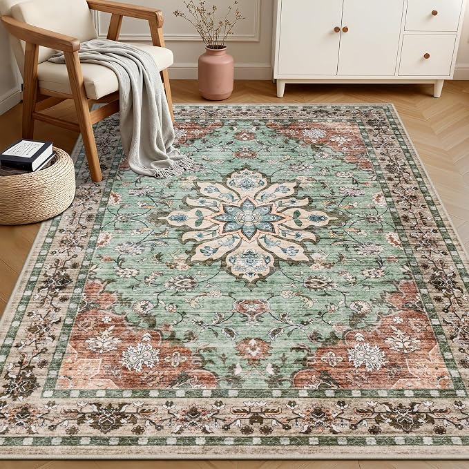 4x6 Area Rugs Living Room: Washable Rug - Image 2