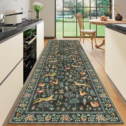 DUKINO 3x10 Washable Runner Rug, Non Slip Animal Rug - Image 3