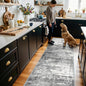 Washable 2X10 Kitchen Area Rug: Entryway Abstract Rug Runner Soft Bedroom by HYHAOYUNLAI