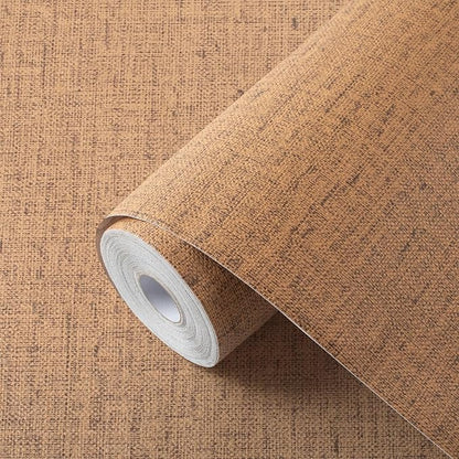 Brown Grasscloth Peel and Stick Wallpaper Textured Contact Paper Removable by Akywall