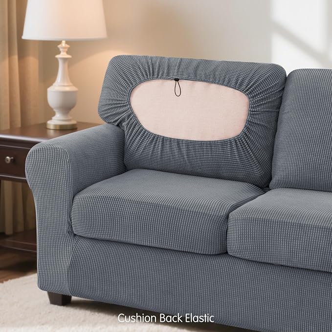 SUBRTEX 7 Pieces Stretch Sofa Slipcover Sets Couch Cover Sets Backrest Cushion - Image 7