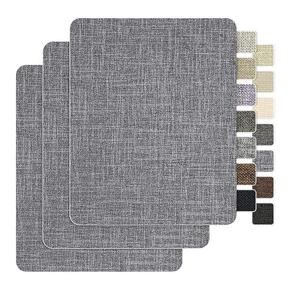 BESEZX Linen Fabric Repair Patch，3 PCS 9 * 11 Inch Self-Adhesive Couch Fabric by Besezx