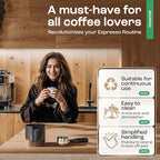 Knock Box for Coffee Grounds - Innovative Barista Accessory with Improved Handling - Coffee Knock Box for Espresso Machine, Black