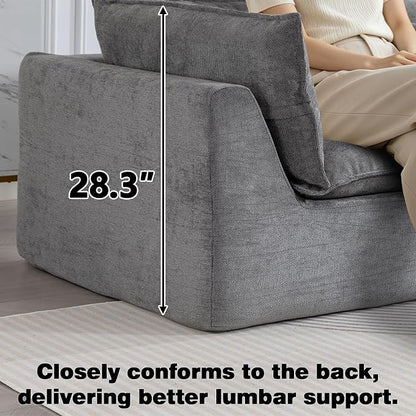 Boneless Couch Sectional Cloud Couch 102.3'' Oversized Modular Sectional Sofa - Image 4