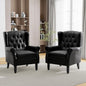 Pia Ricco Set of 2 Mid-Century Modern Wingback Accent Chairs by PiaRicco