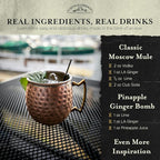 Liquid Alchemist Ginger Syrup for Cocktails - Real Ingredients Make our Liquid Ginger Puree for Cocktails the Perfect Moscow Mule Cocktail Syrup - Our Moscow Mule Mixer is Non-GMO, & Vegan (12 oz)