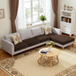Hokway Chaise Cover and Couch Cushion Covers Set, Separate Sectional Sofa by Hokway