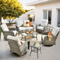 ovios 8-Piece Patio Furniture Set, Outdoor Wicker Sofa by OVIOS