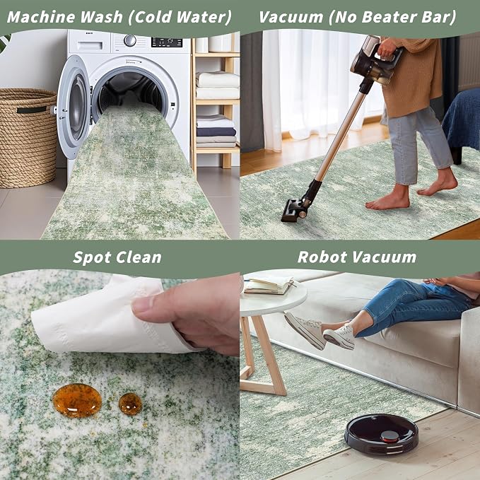 3x10 ft Long Hallway Runner Rug – Non-Slip Washable Kitchen Floor Rug - Image 7