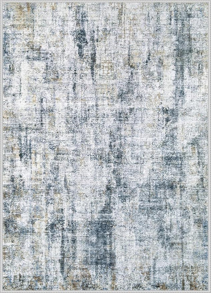 6x9 Area Rugs Washable Rug: Abstract Neutral Rugs Modern Non Slip Area Rug - Image 8