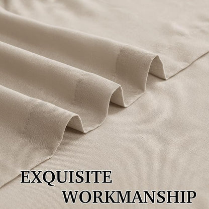 RYB HOME Farmhouse Boho Linen Sheer Curtains 90 inches Long - Image 5