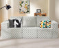 Modular Sectional Sofa 3-Seater Modular Couch by YourHomeDeservesMore