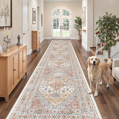 3x16 Runner Rug Non Slip, Washable Hallway Runner Rug, Living Room, Extra Long - Image 4