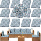Outdoor Cushion Covers Set, Replacement by SUKAIKEQA