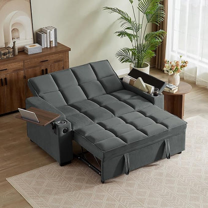 Auvsoce 65'' Chaise Lounge Chair Indoor, 3-in-1 Convertible Sofa Bed by Unknown