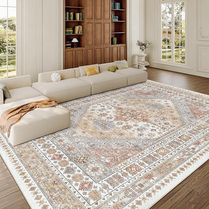 8x10 Area Rugs for Living Room, Large Washable Rug, Dining Room, Low Pile - Image 4
