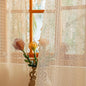 Sutuo Home Beige Boho Lace Curtains 84 inches Long, Crochet Macrame Bohemian by SutuoHome
