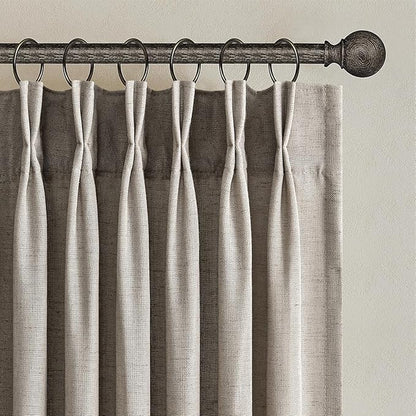 Topfinel Burlywood Pinch Pleated Curtains 84 Inches Long by Topfinel