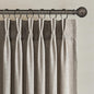 94 Inch Length Pinch Pleat Linen Curtains Drapes 2 Panels Set, Hooks Sense of by Topfinel