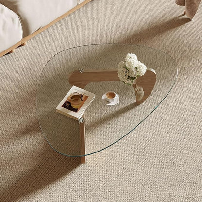 Modern Coffee Table for Living Room and Small Spaces, 43.3" x 29.5" x 15.8" - Image 4