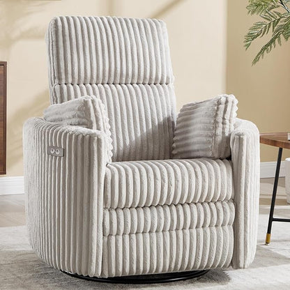 Power Recliner, Nursery Swivel Glider Rocking Chair - Image 3